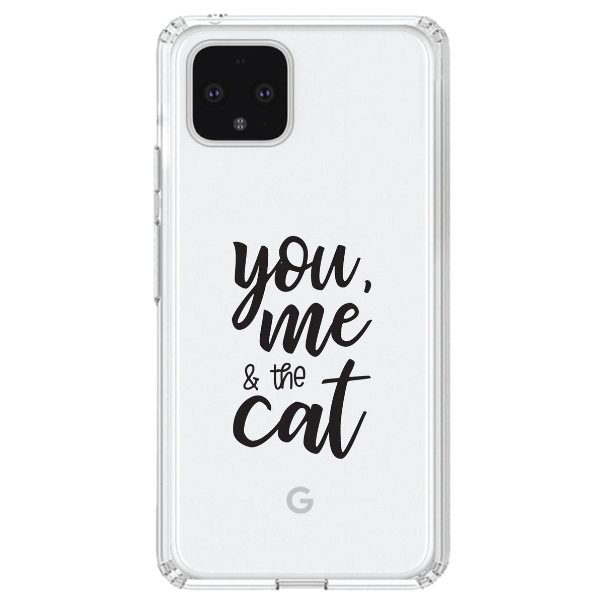 You, Me & the Cat Clear Shockproof iPhone Case, view 23