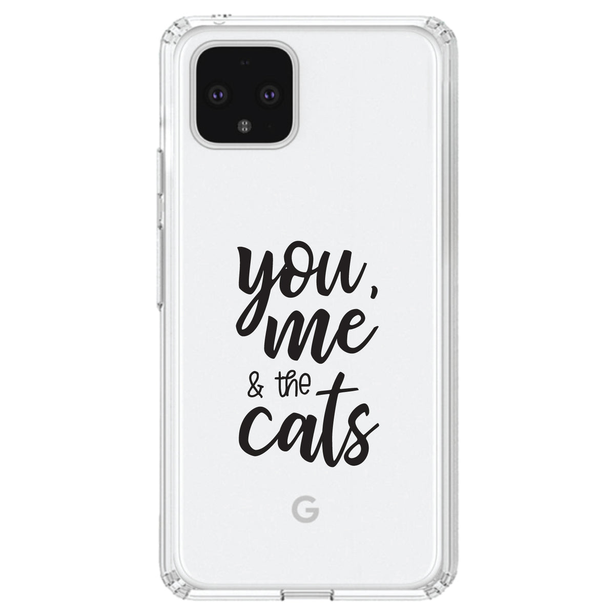 You, Me & the Cats Clear Shockproof iPhone Case, view 24