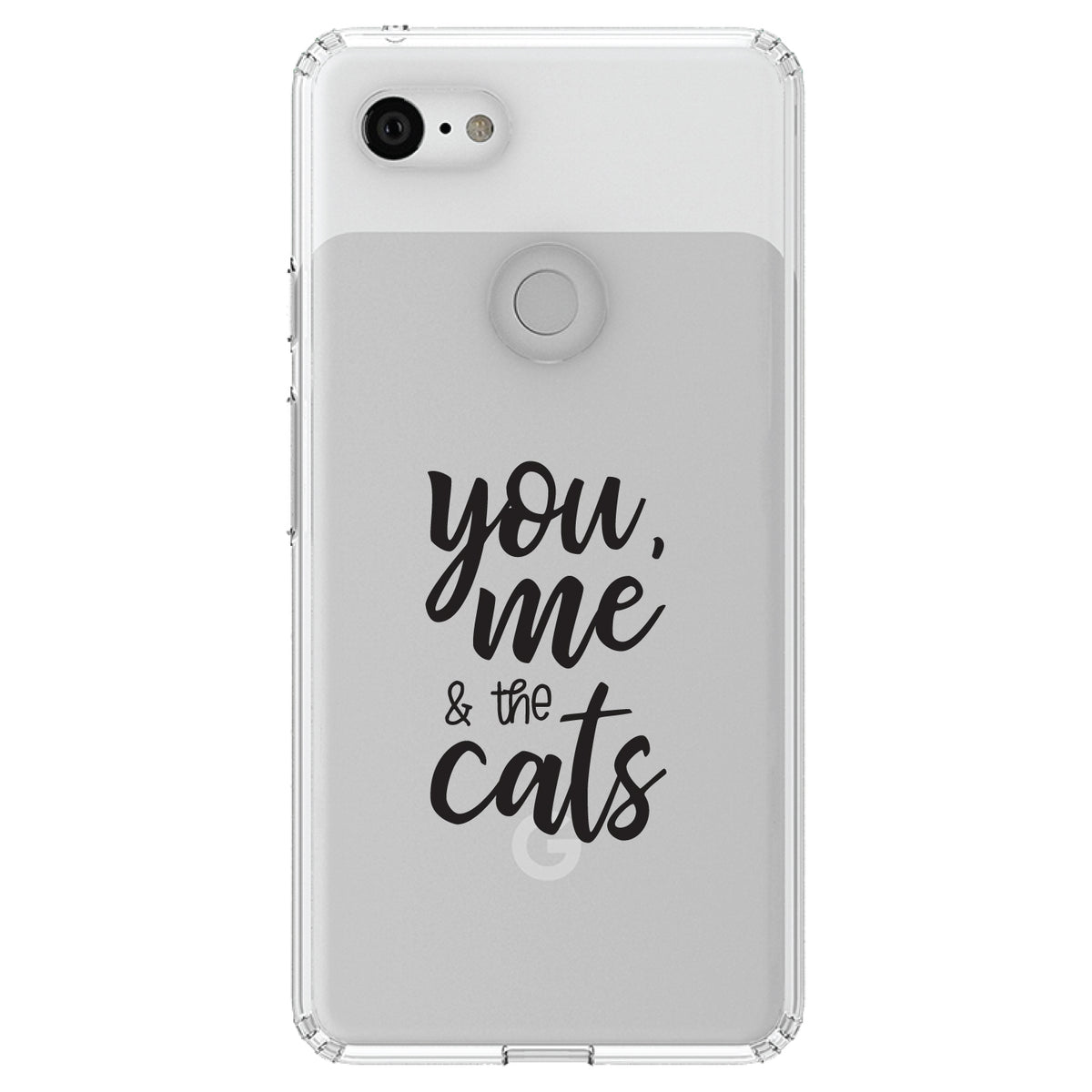 You, Me & the Cats Clear Shockproof iPhone Case, view 22