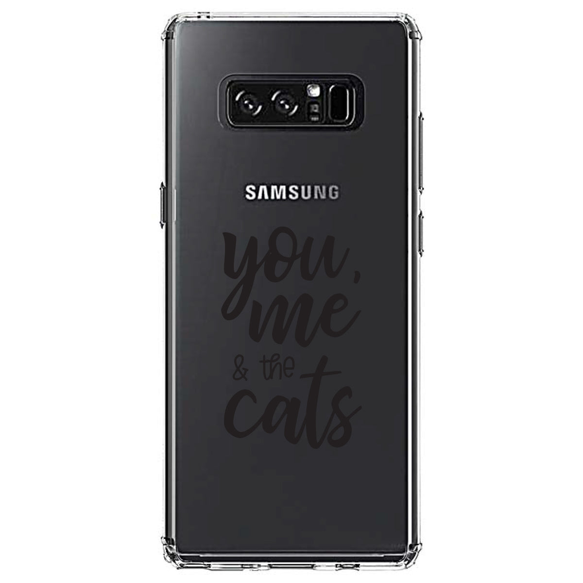 You, Me & the Cats Clear Shockproof iPhone Case, view 12