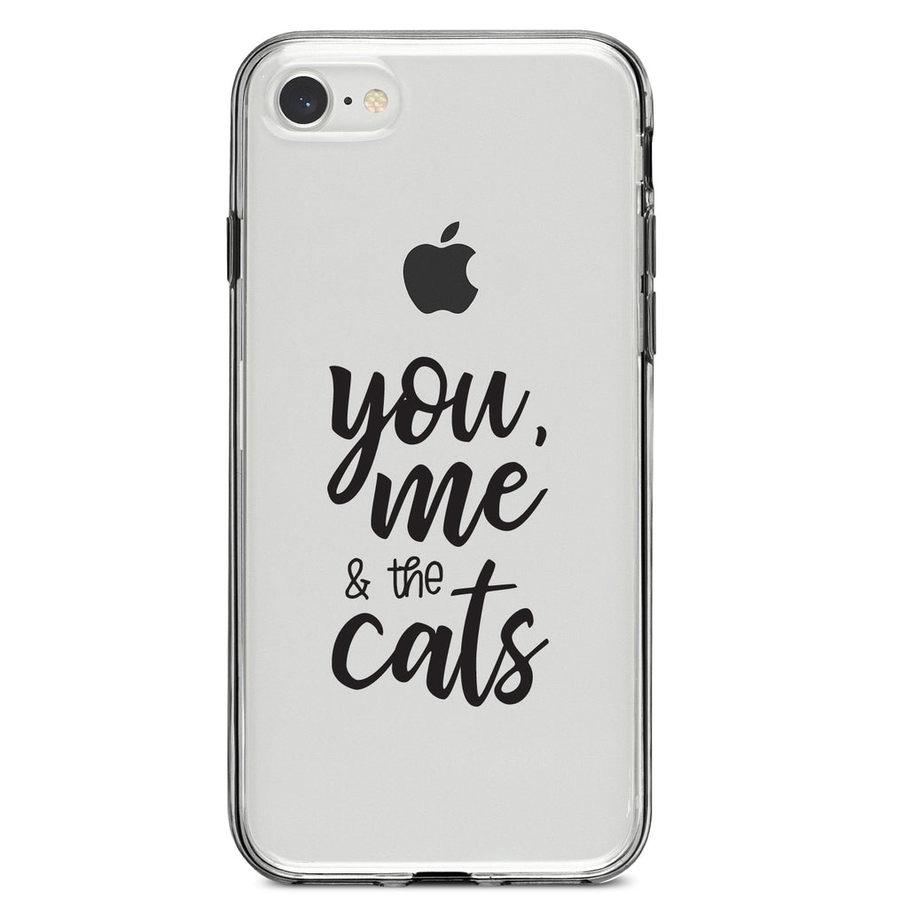 You, Me & the Cats Clear Shockproof iPhone Case, view 5