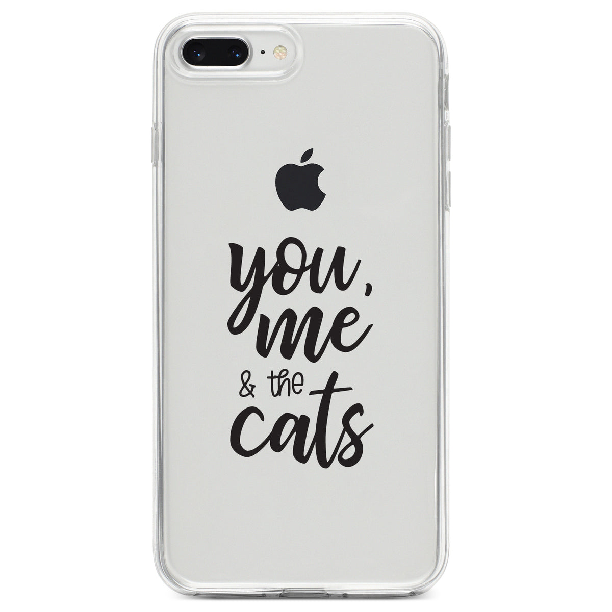 You, Me & the Cats Clear Shockproof iPhone Case, view 6