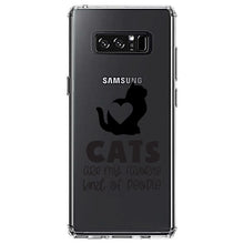 DistinctInk® Clear Shockproof Hybrid Case for Apple iPhone / Samsung Galaxy / Google Pixel - Cats Are My Favorite Kind of People