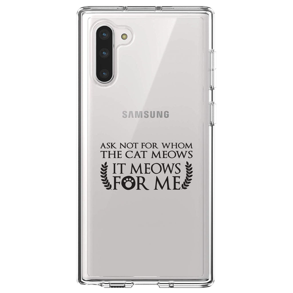 Ask Not For Whom the Cat Meows Clear Shockproof iPhone Case, view 9