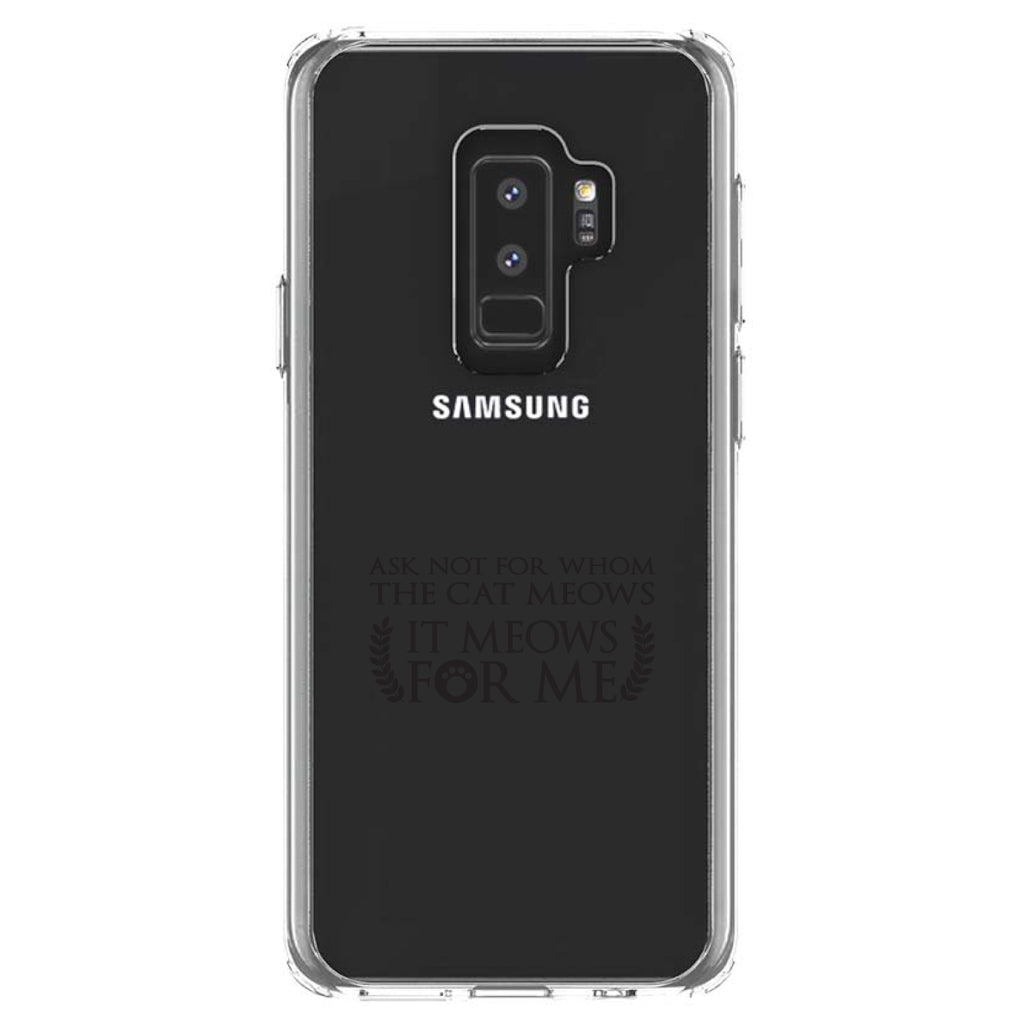 Ask Not For Whom the Cat Meows Clear Shockproof iPhone Case, view 20