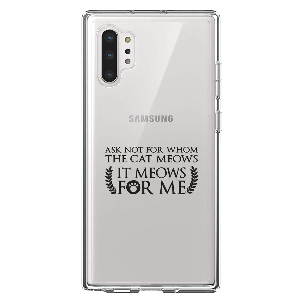 Ask Not For Whom the Cat Meows Clear Shockproof iPhone Case, view 10