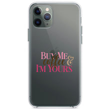 DistinctInk® Clear Shockproof Hybrid Case for Apple iPhone / Samsung Galaxy / Google Pixel - Buy Me Coffee & I'm Yours