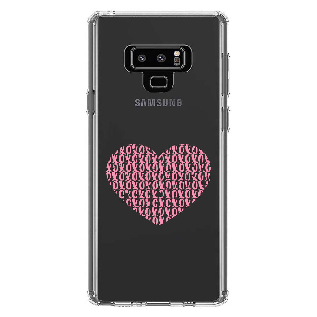 XOXO Heart Pink Clear Shockproof iPhone Case, view 11