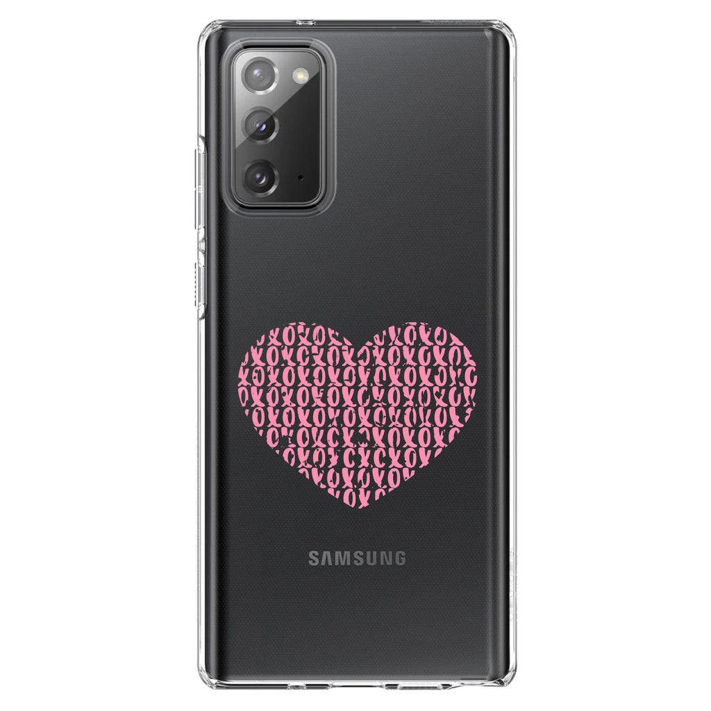 XOXO Heart Pink Clear Shockproof iPhone Case, view 8