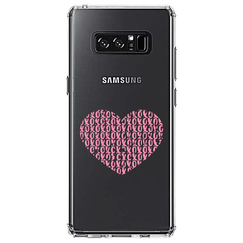 XOXO Heart Pink Clear Shockproof iPhone Case, view 12