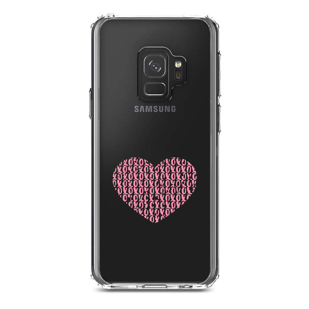 XOXO Heart Pink Clear Shockproof iPhone Case, view 19