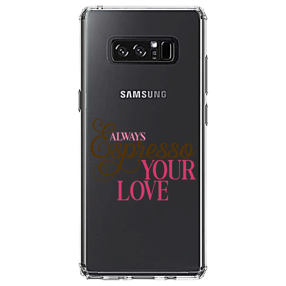 Always Espresso Your Love Clear Shockproof iPhone Case, view 12