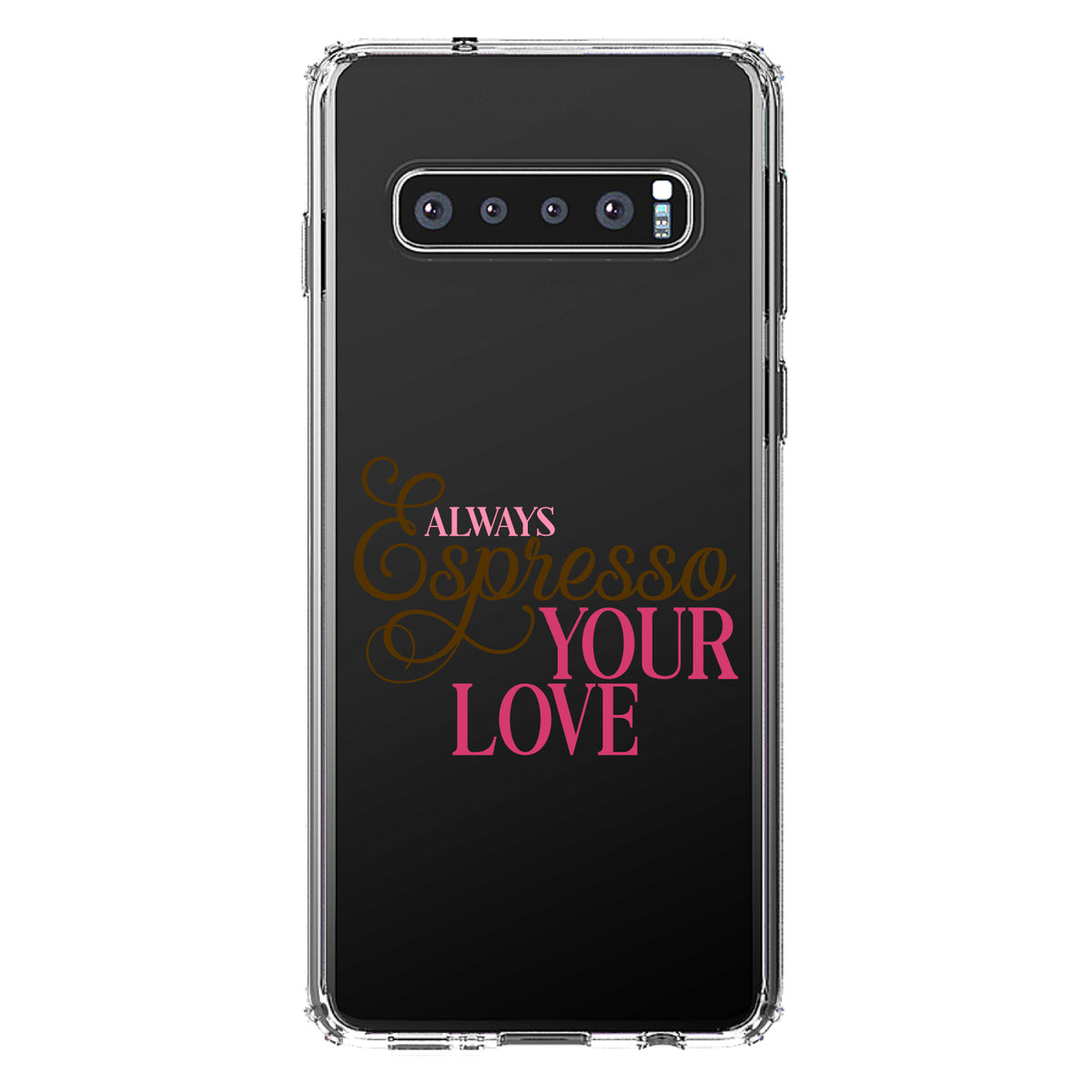 Always Espresso Your Love Clear Shockproof iPhone Case, view 17