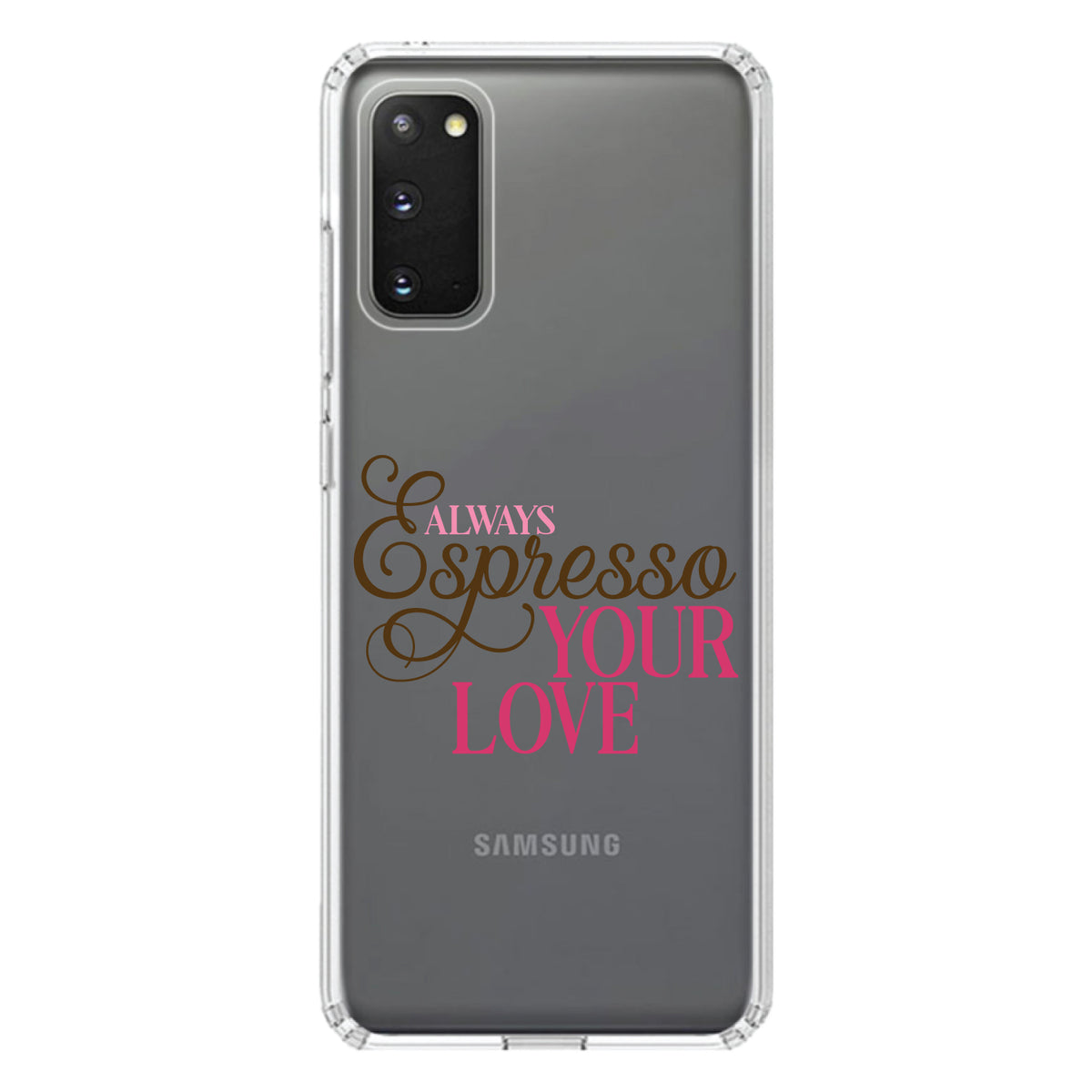 Always Espresso Your Love Clear Shockproof iPhone Case, view 14