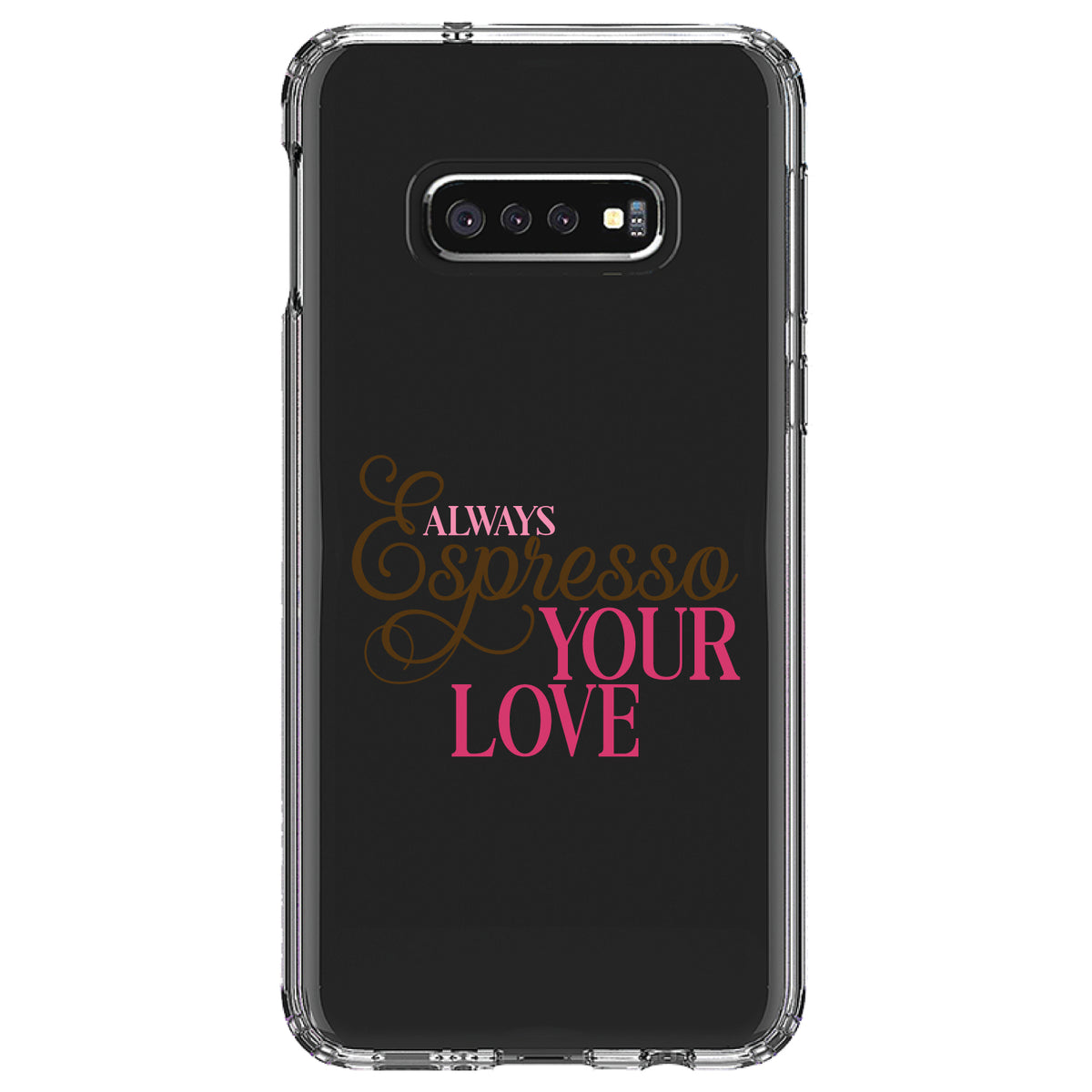 Always Espresso Your Love Clear Shockproof iPhone Case, view 18