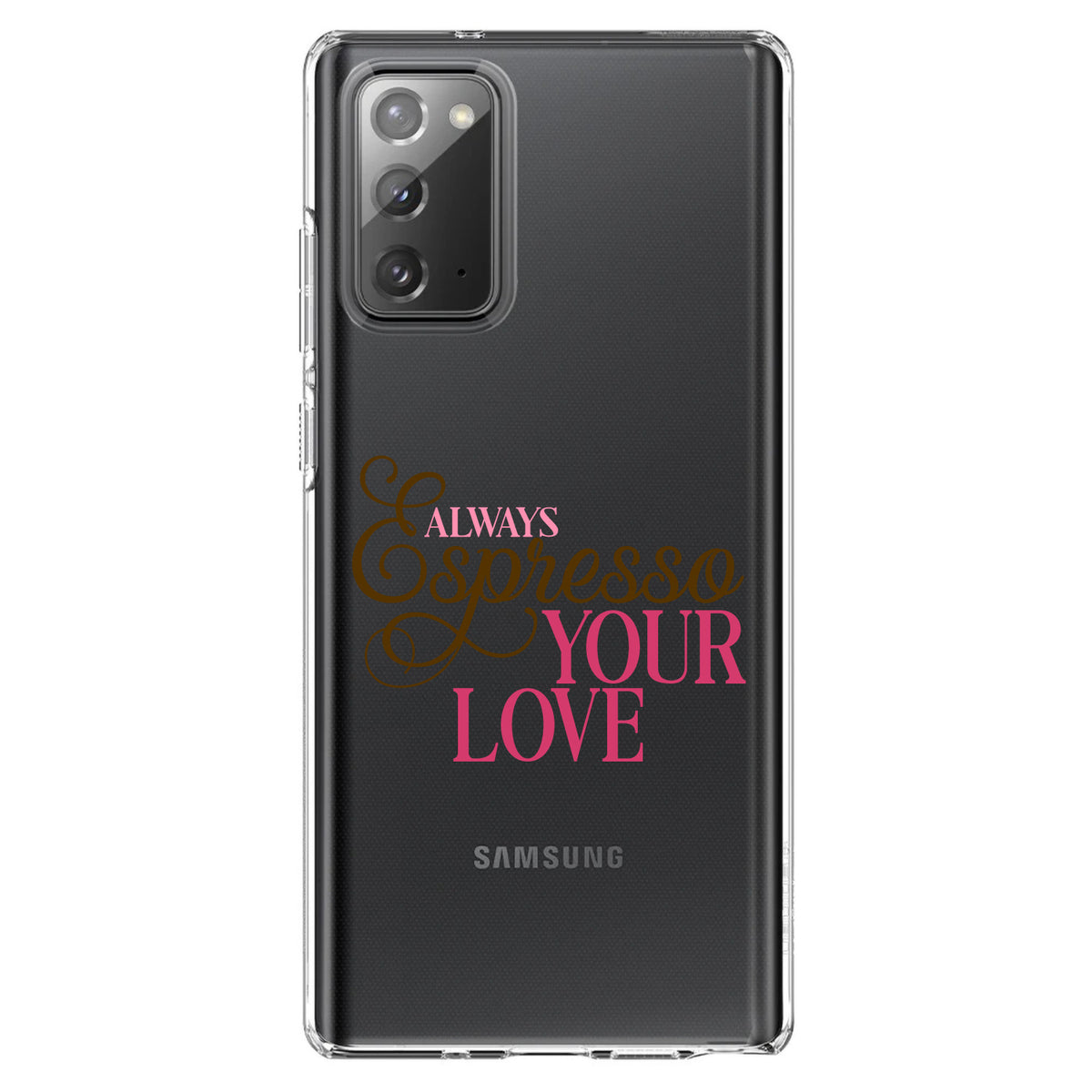 Always Espresso Your Love Clear Shockproof iPhone Case, view 7