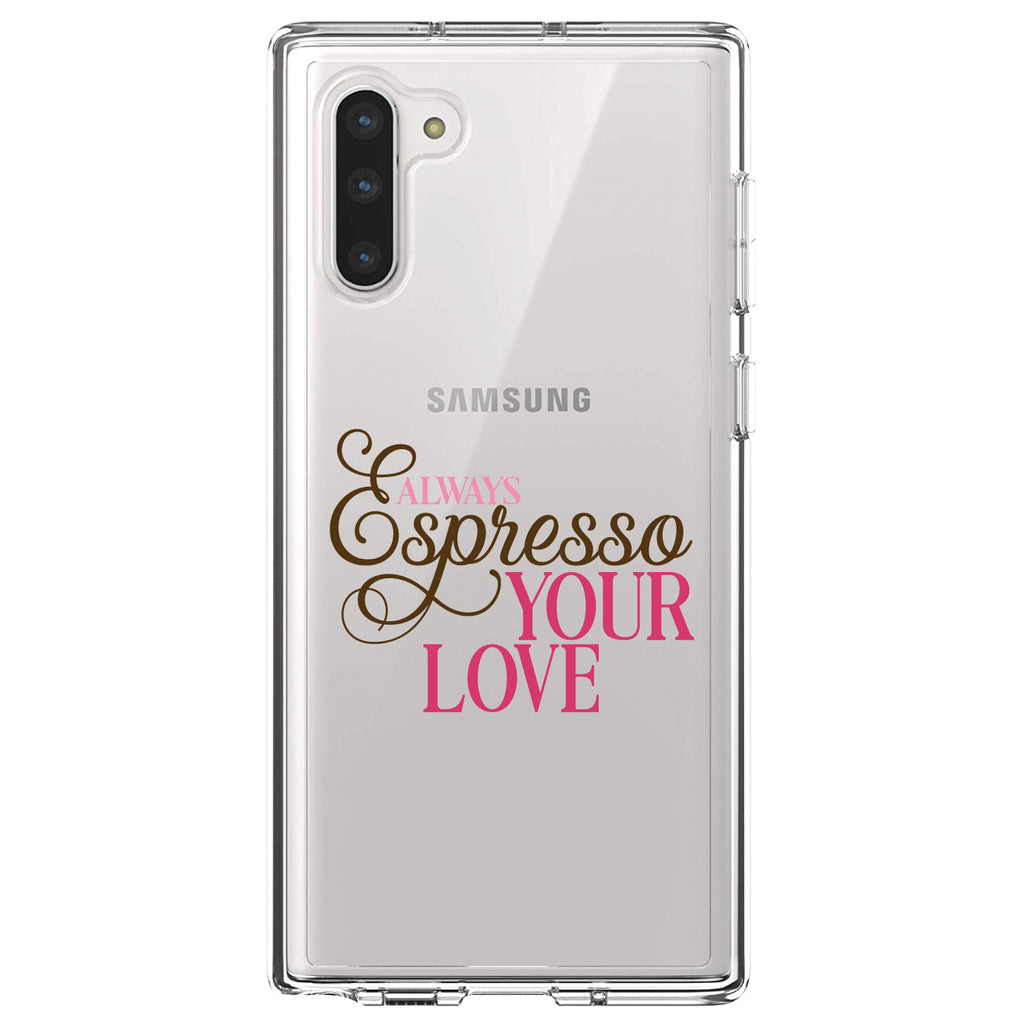 Always Espresso Your Love Clear Shockproof iPhone Case, view 9