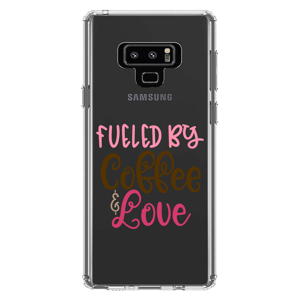 Fueled By Coffee & Love Clear Shockproof iPhone Case, view 11