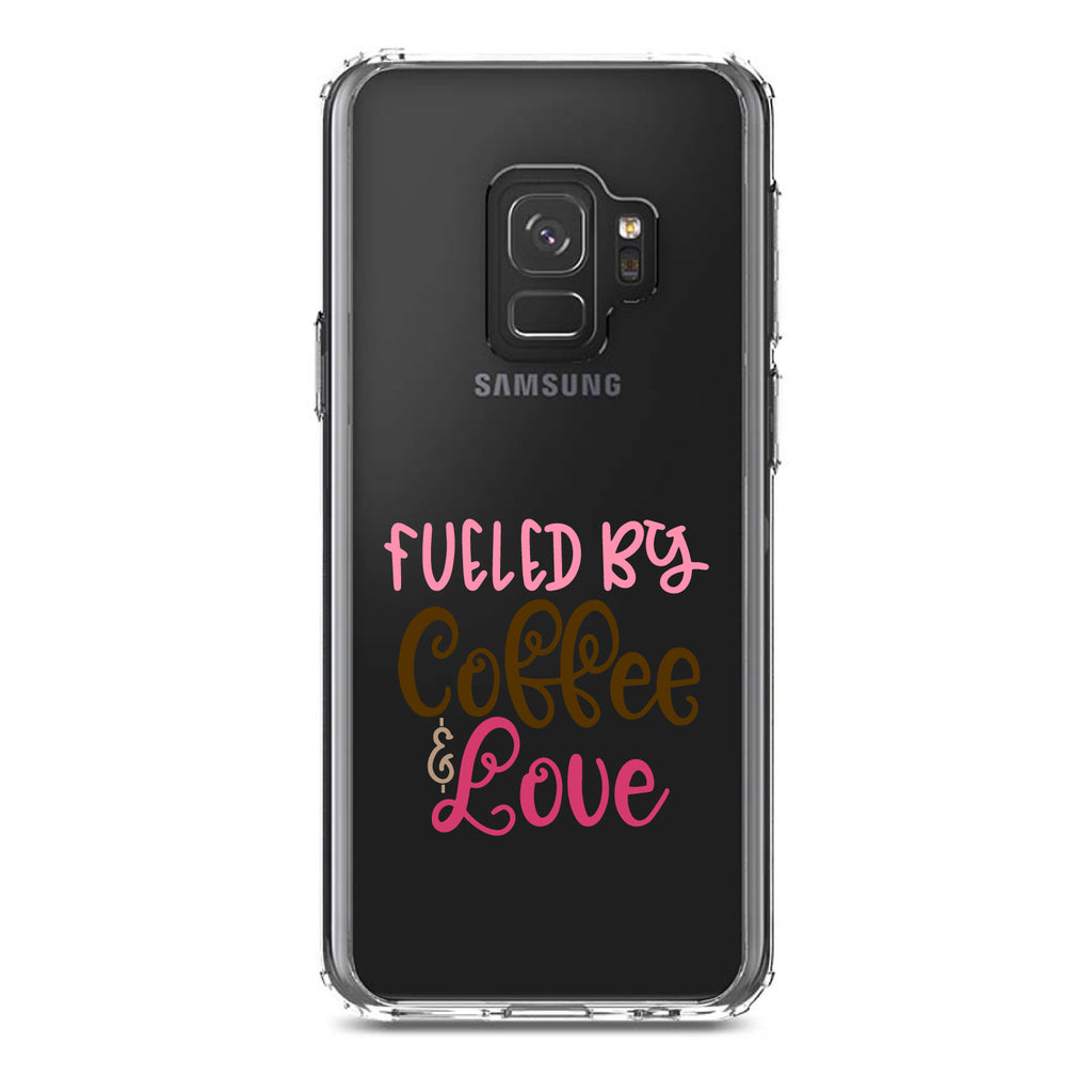 Fueled By Coffee & Love Clear Shockproof iPhone Case, view 19