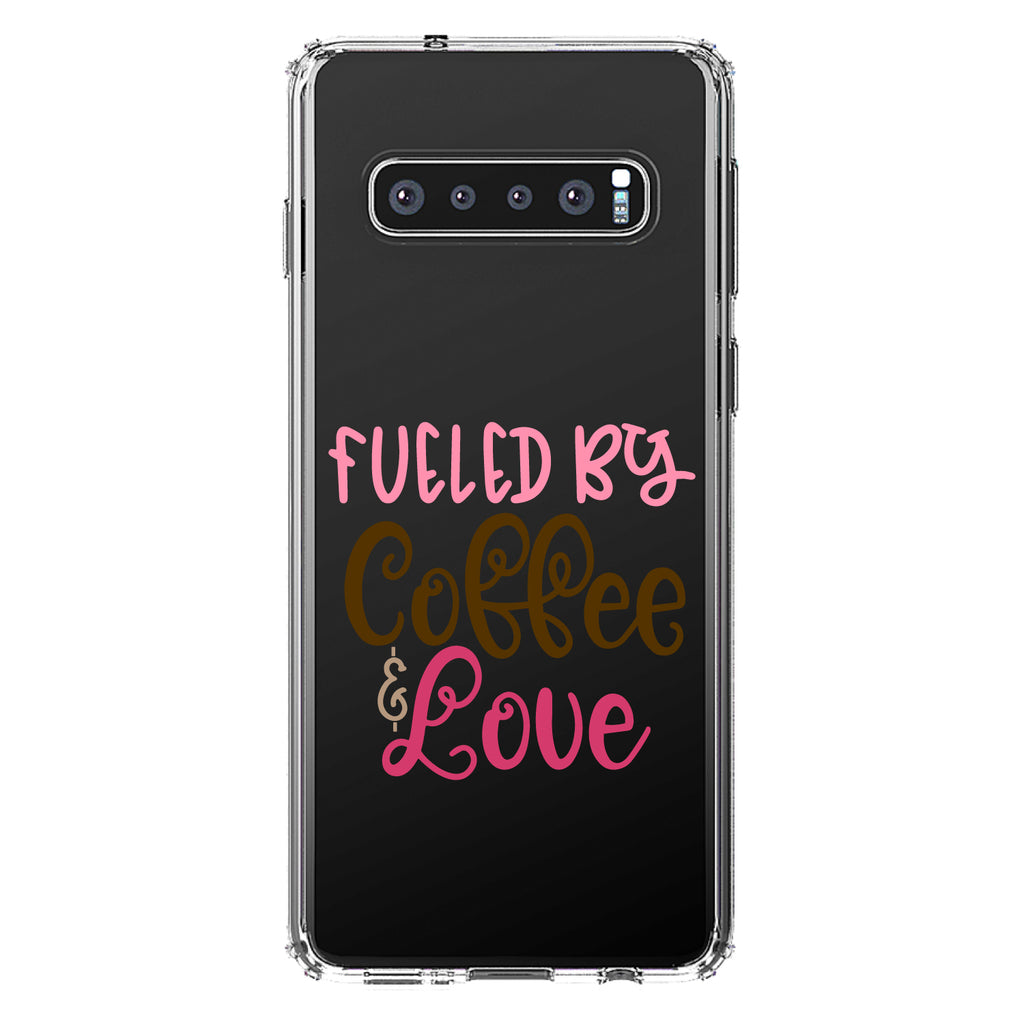 Fueled By Coffee & Love Clear Shockproof iPhone Case, view 16