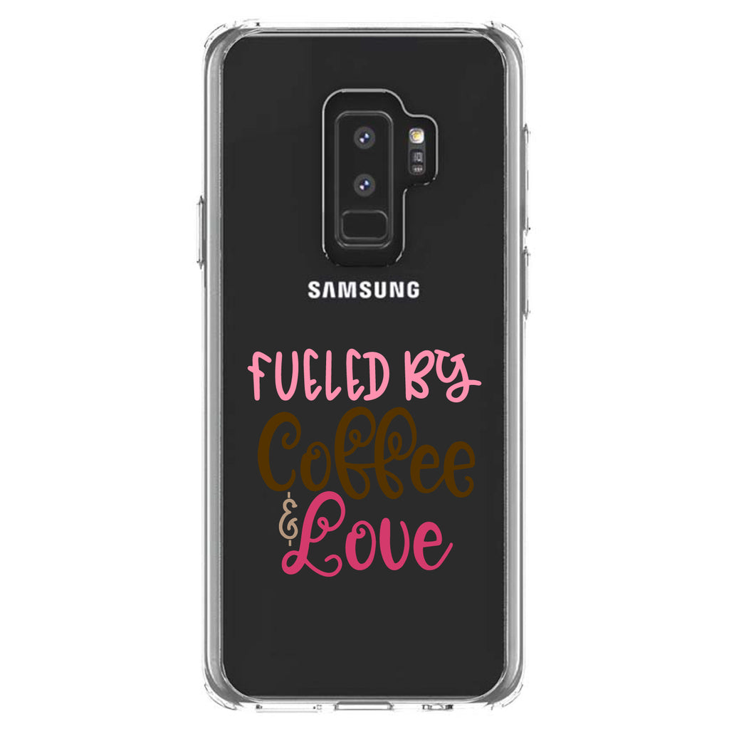 Fueled By Coffee & Love Clear Shockproof iPhone Case, view 20