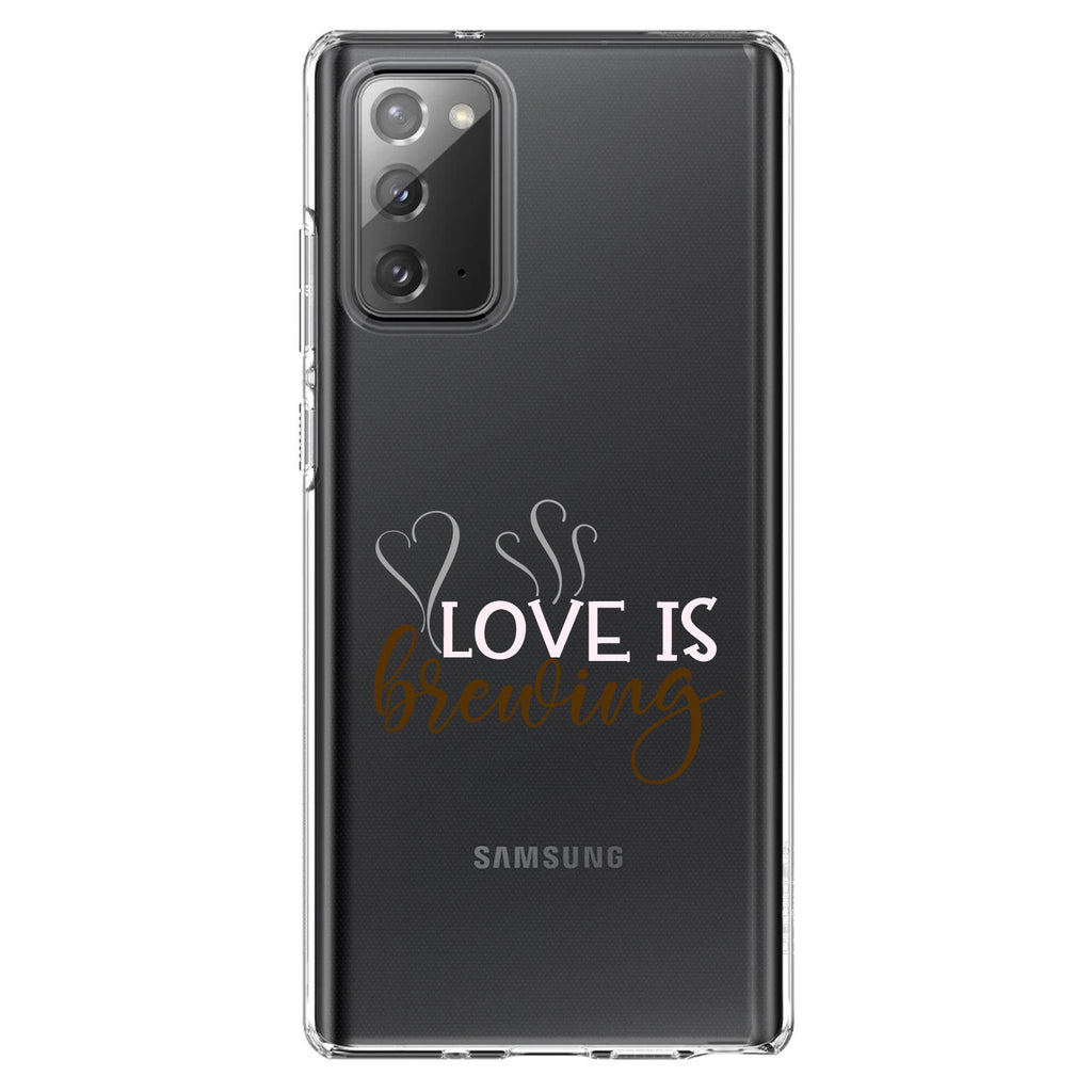 Love is Brewing, Coffee Clear Shockproof iPhone Case, view 7