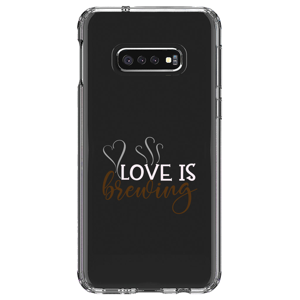 Love is Brewing, Coffee Clear Shockproof iPhone Case, view 18