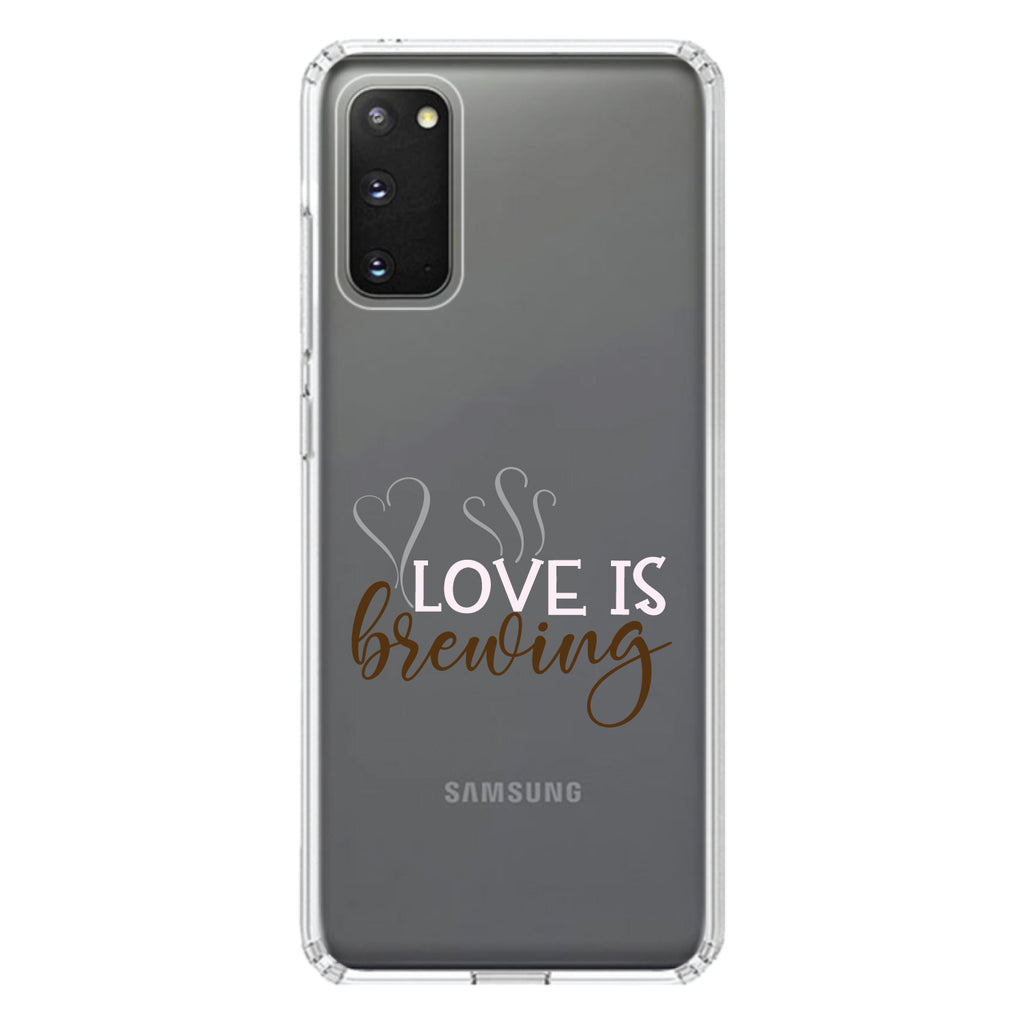 Love is Brewing, Coffee Clear Shockproof iPhone Case, view 14