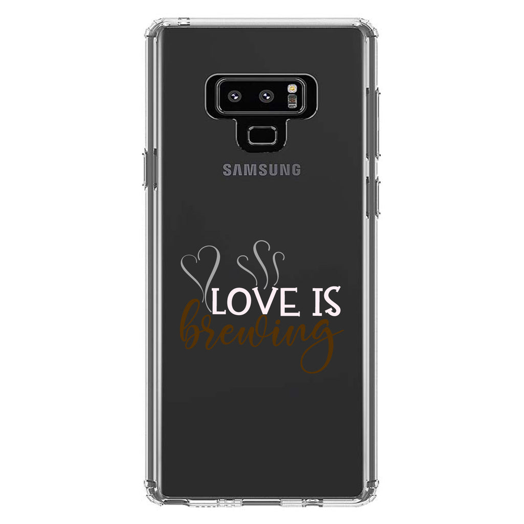 Love is Brewing, Coffee Clear Shockproof iPhone Case, view 11