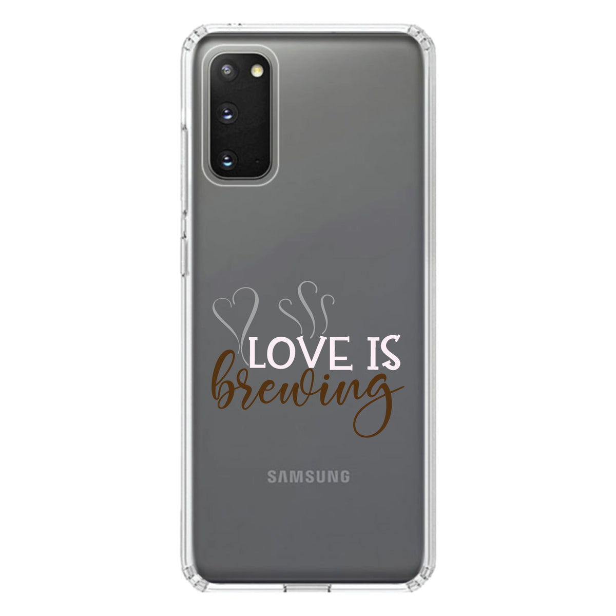 Love is Brewing, Coffee Clear Shockproof iPhone Case, view 15