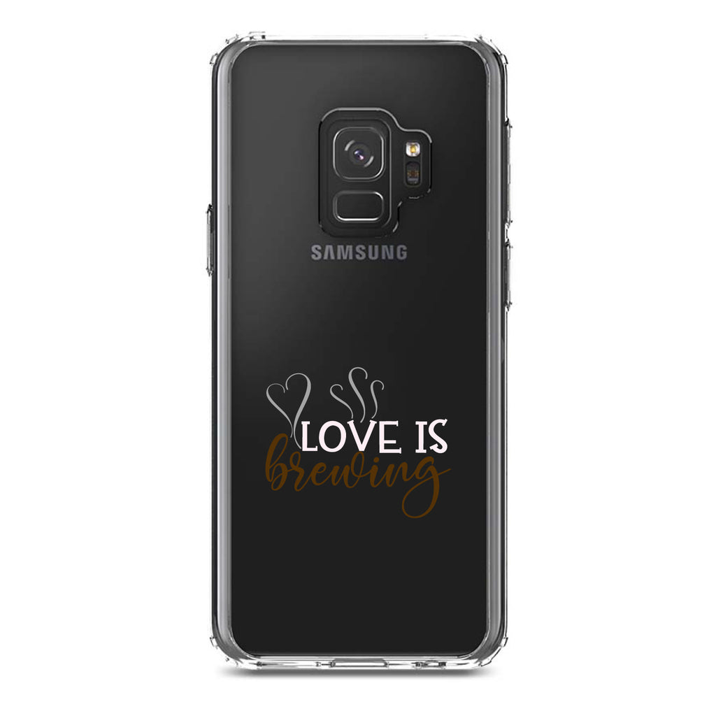 Love is Brewing, Coffee Clear Shockproof iPhone Case, view 19