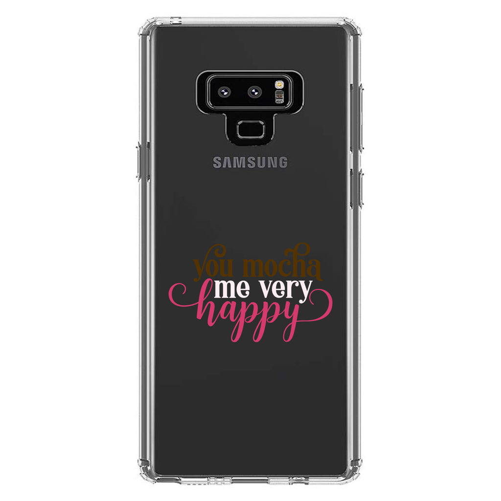 You Mocha Me Very Happy Clear Shockproof iPhone Case, view 11