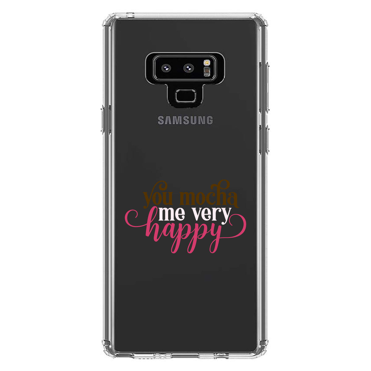 You Mocha Me Very Happy Clear Shockproof iPhone Case, view 11