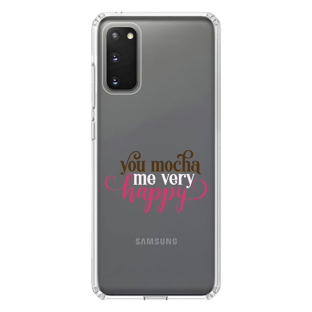 You Mocha Me Very Happy Clear Shockproof iPhone Case, view 14