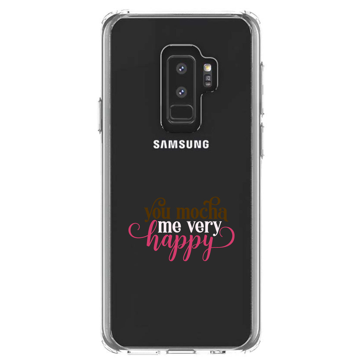 You Mocha Me Very Happy Clear Shockproof iPhone Case, view 20