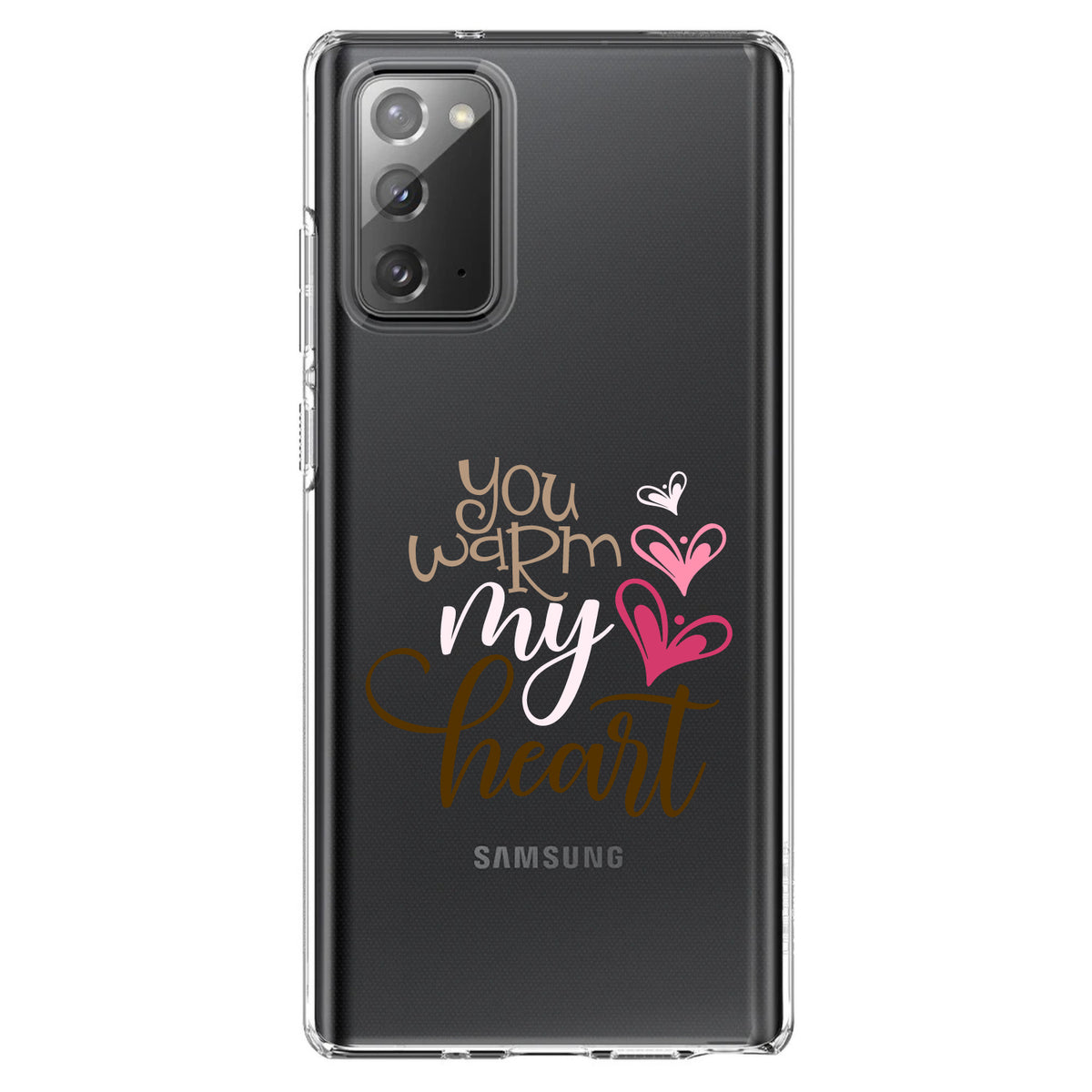 You Warm My Heart, Coffee Clear Shockproof iPhone Case, view 8