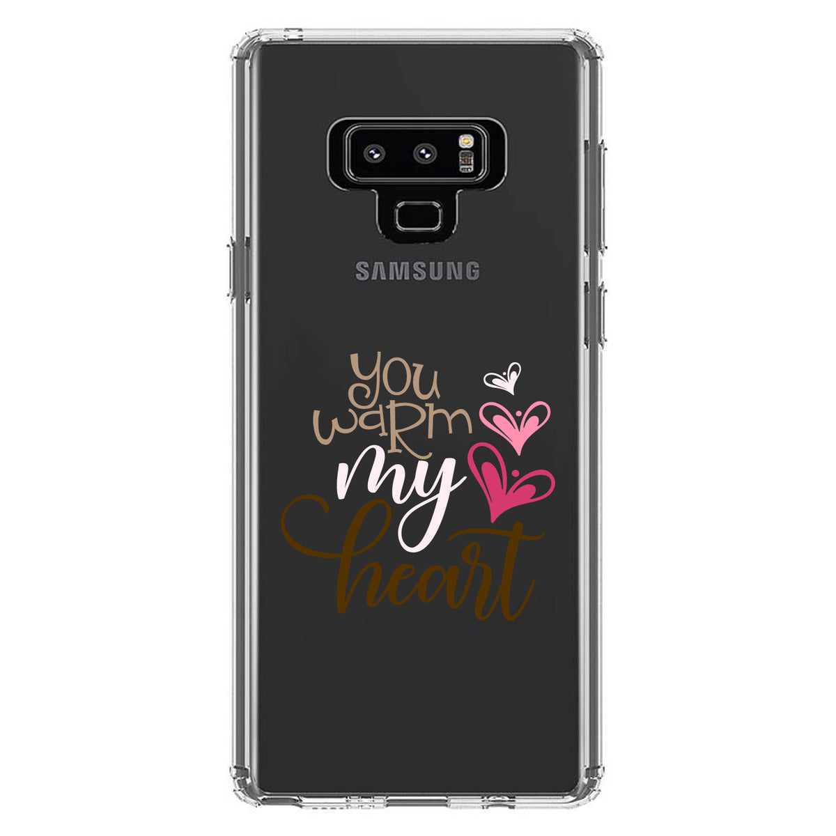 You Warm My Heart, Coffee Clear Shockproof iPhone Case, view 11