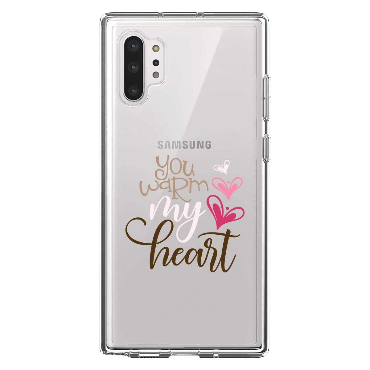 You Warm My Heart, Coffee Clear Shockproof iPhone Case, view 10
