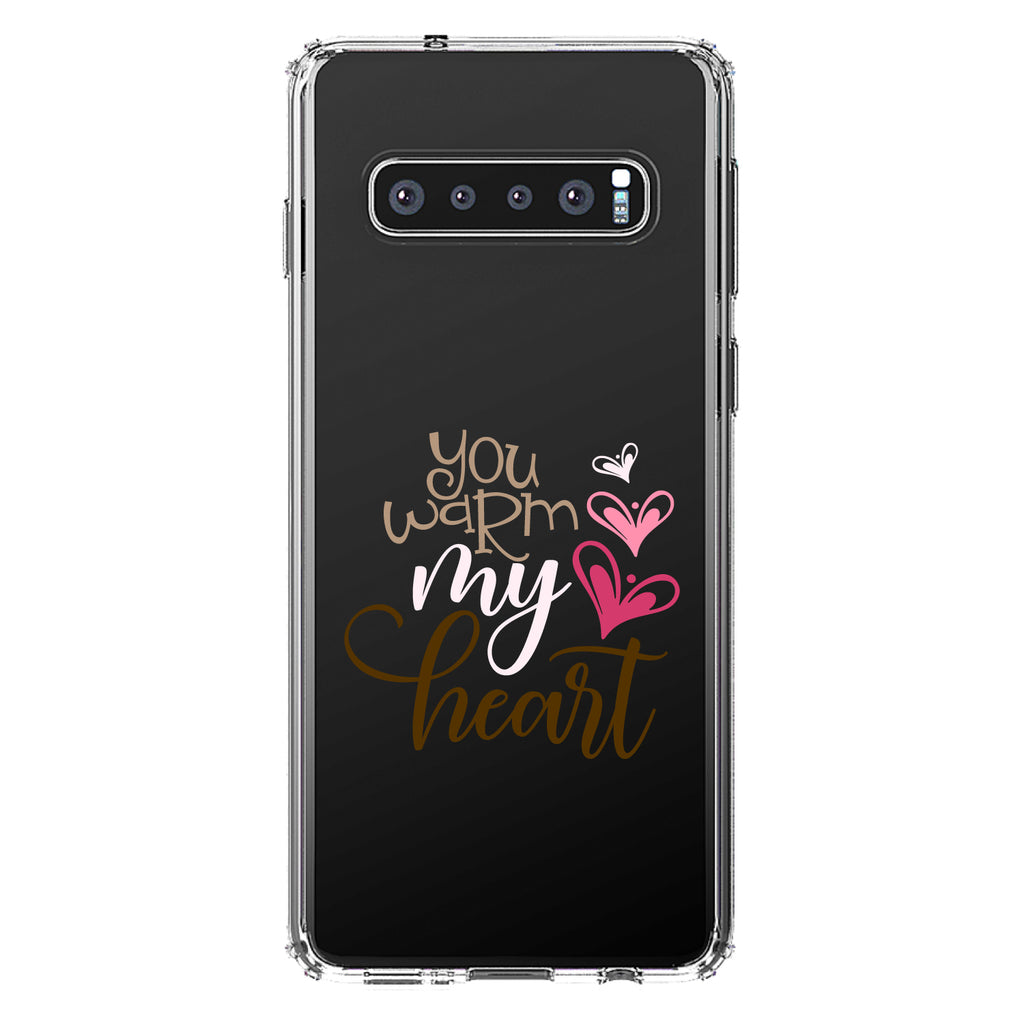 You Warm My Heart, Coffee Clear Shockproof iPhone Case, view 17
