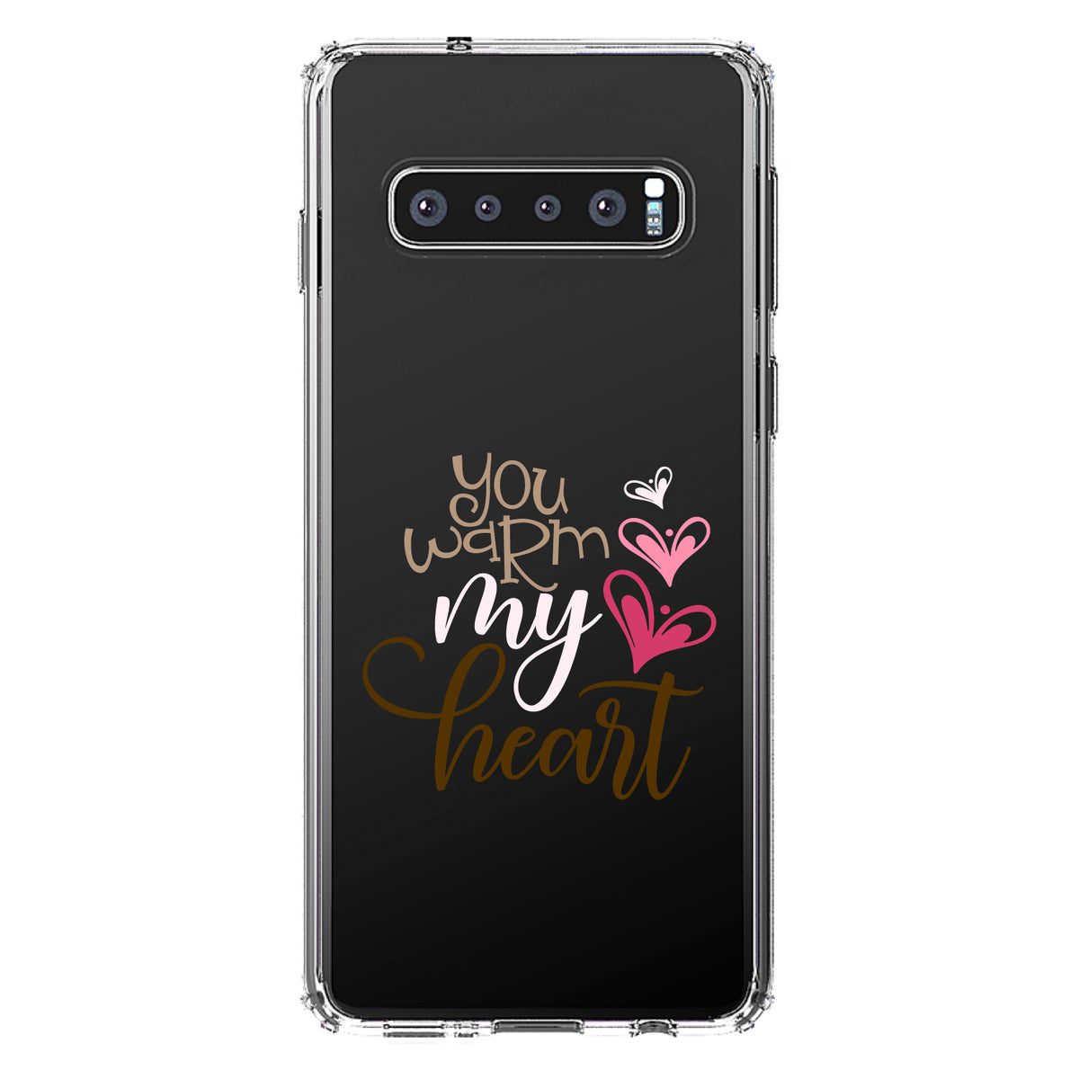 You Warm My Heart, Coffee Clear Shockproof iPhone Case, view 17