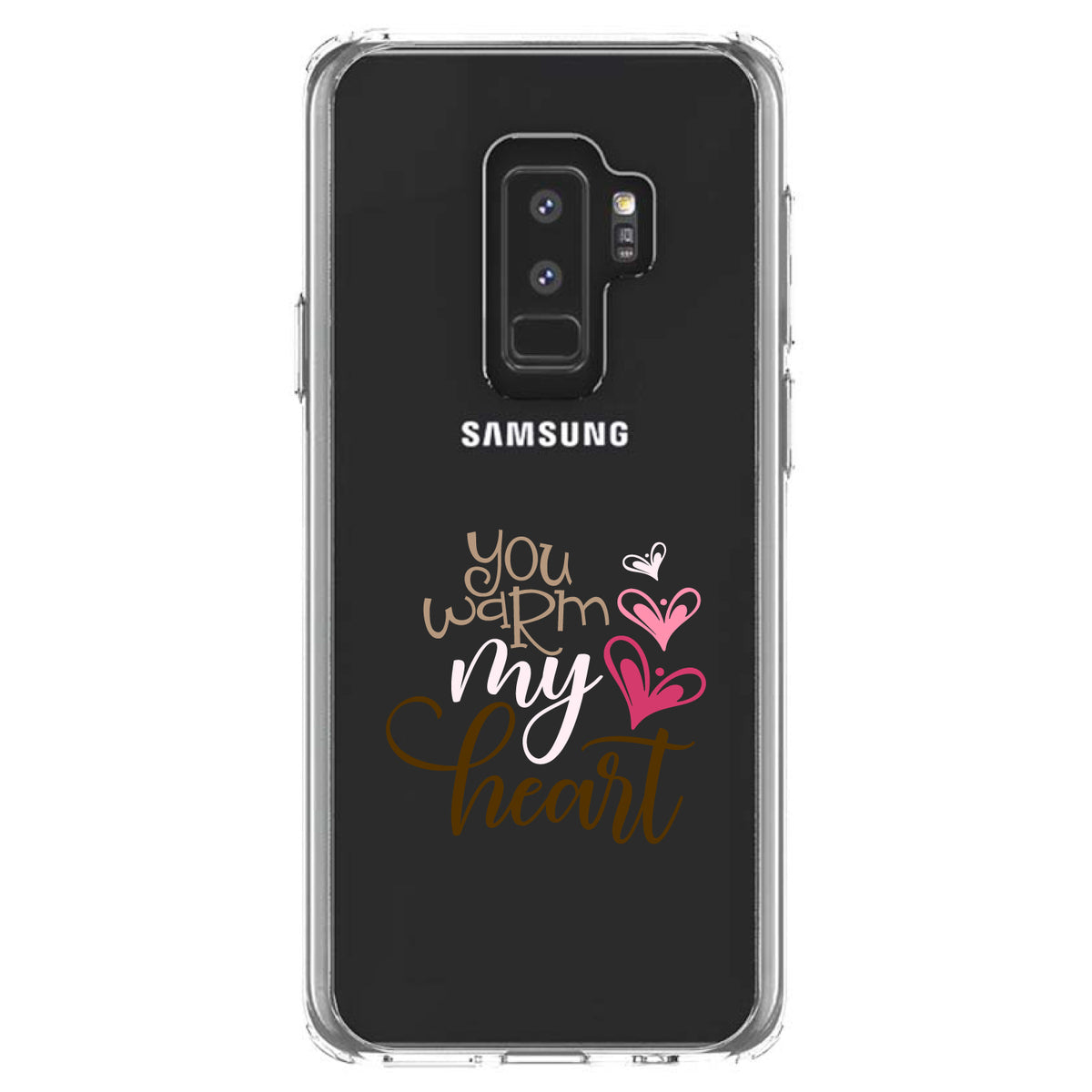 You Warm My Heart, Coffee Clear Shockproof iPhone Case, view 20