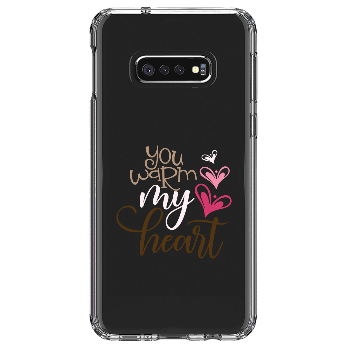 You Warm My Heart, Coffee Clear Shockproof iPhone Case, view 18