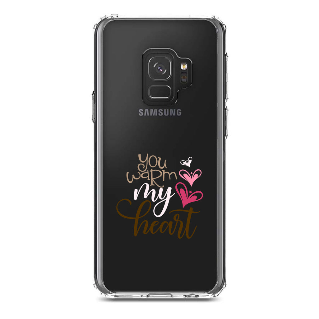 You Warm My Heart, Coffee Clear Shockproof iPhone Case, view 19