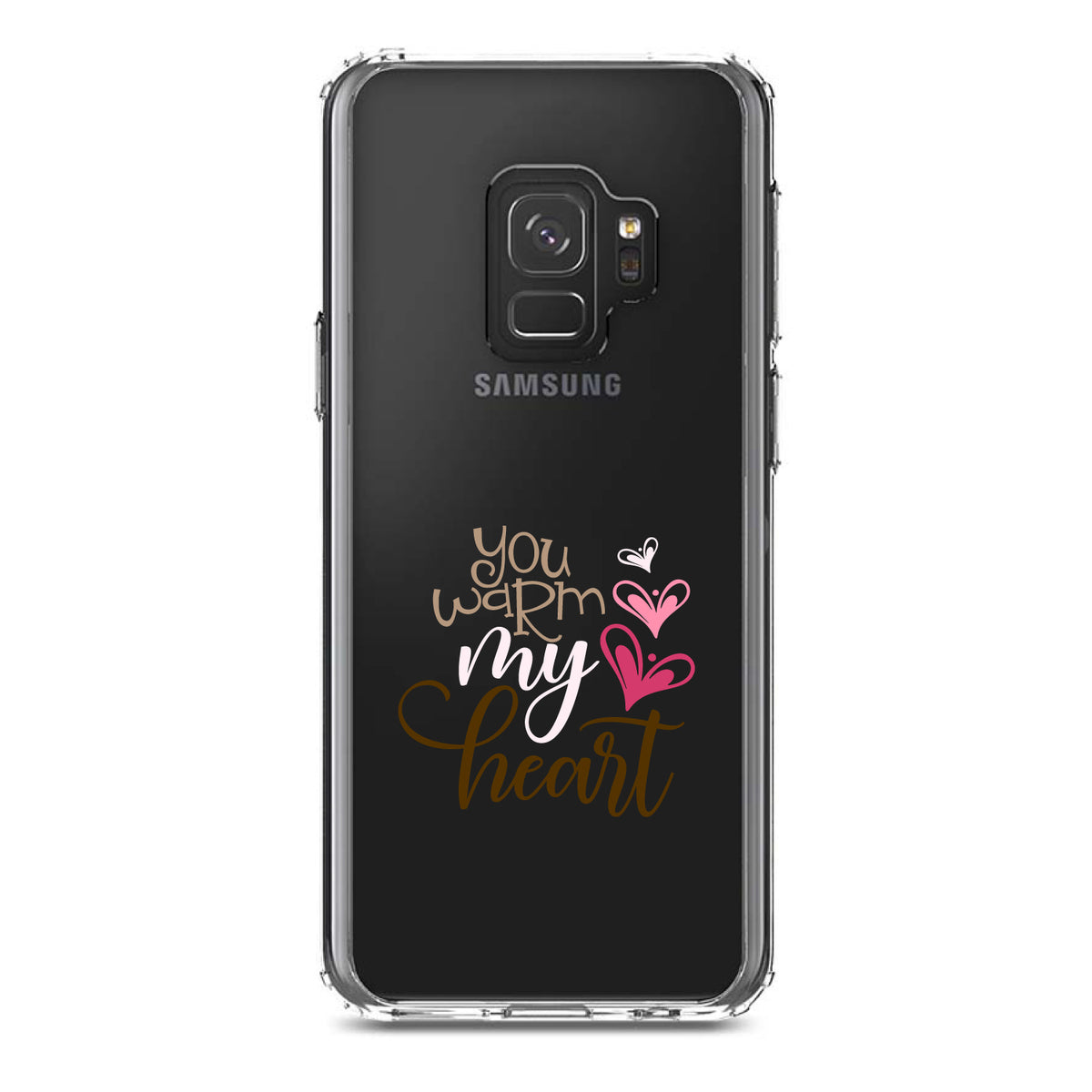 You Warm My Heart, Coffee Clear Shockproof iPhone Case, view 19