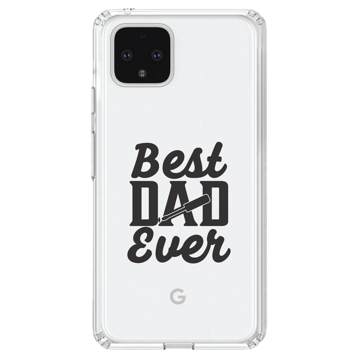 Bed Dad Ever, Screwdriver Clear Shockproof iPhone Case, view 24