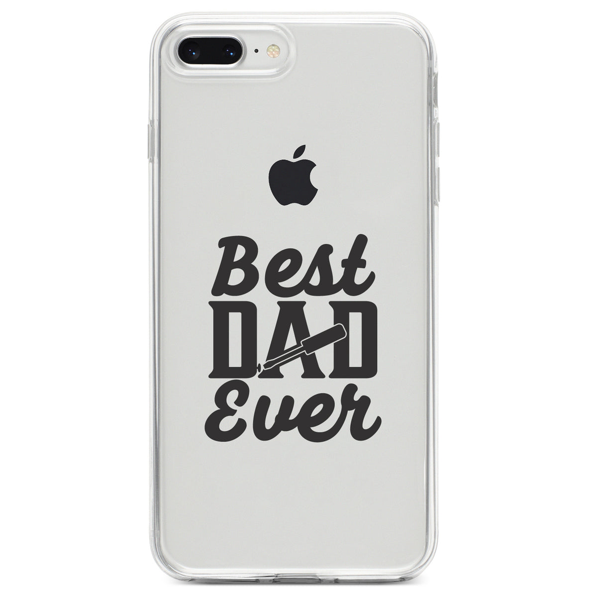 Bed Dad Ever, Screwdriver Clear Shockproof iPhone Case, view 6