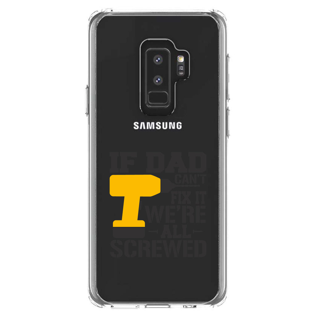 If Dad Can't Fix It, We're All Screwed Clear Shockproof iPhone Case, view 20