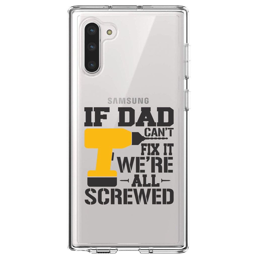 If Dad Can't Fix It, We're All Screwed Clear Shockproof iPhone Case, view 9