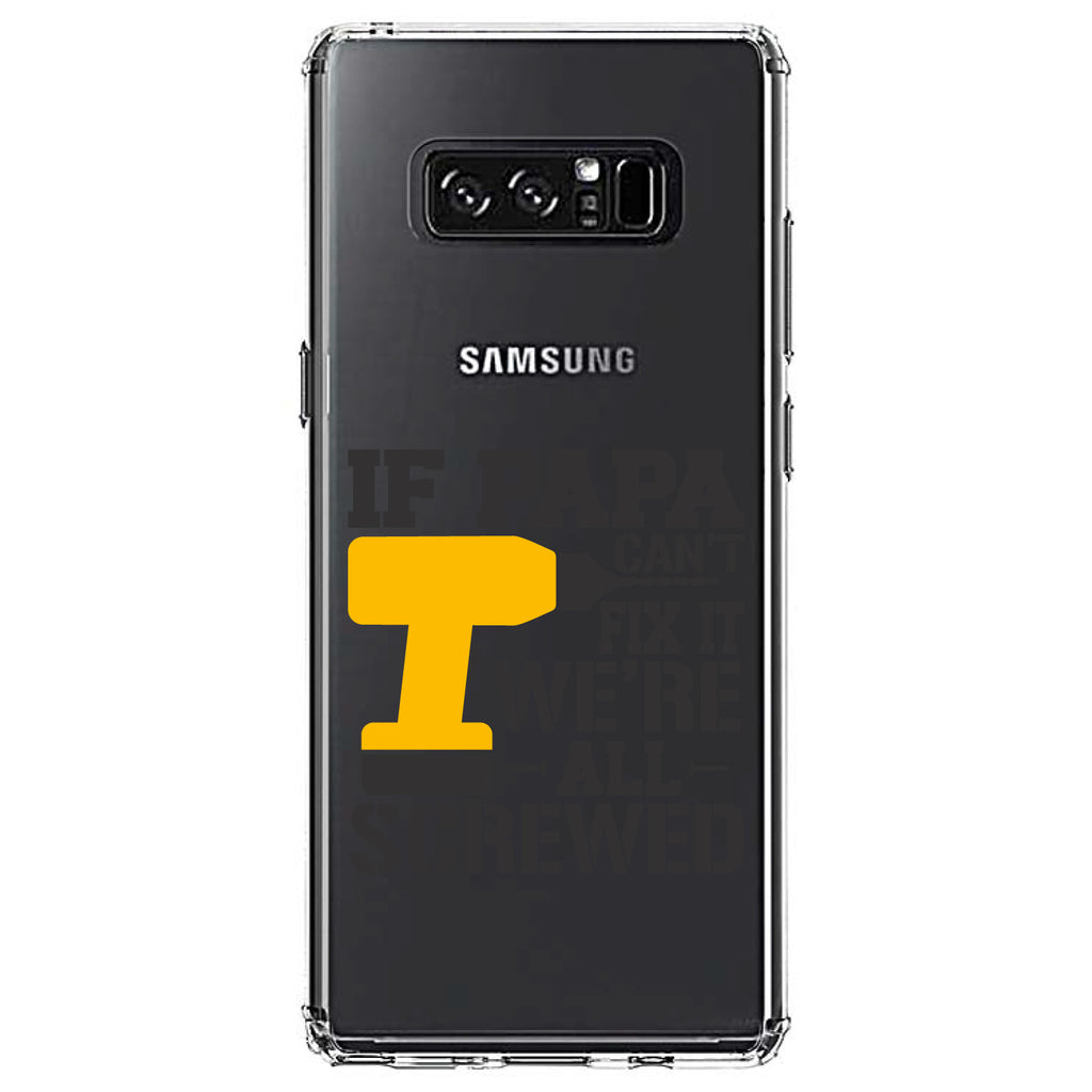 If Papa Can't Fix It, We're All Screwed Clear Shockproof iPhone Case, view 12