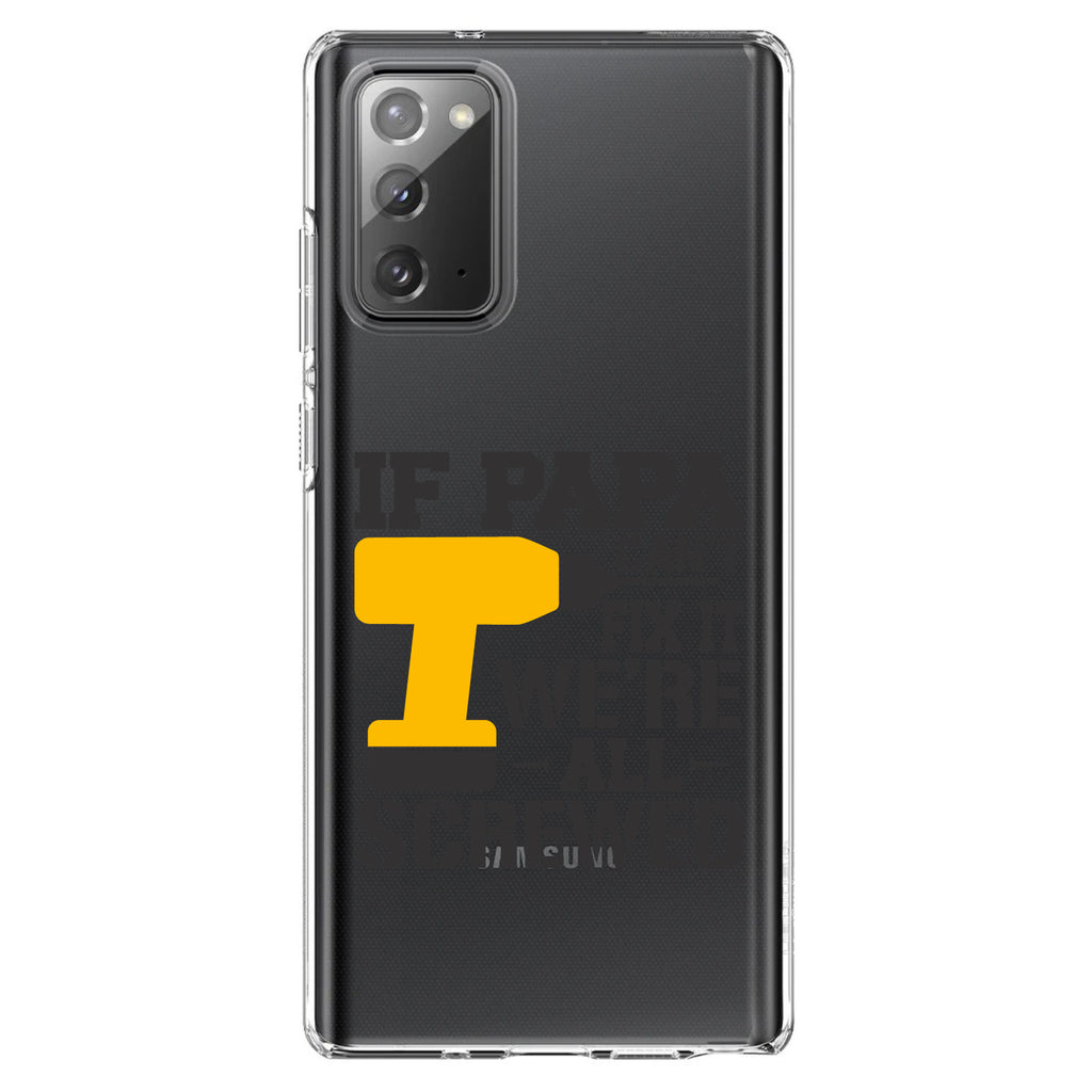 If Papa Can't Fix It, We're All Screwed Clear Shockproof iPhone Case, view 7